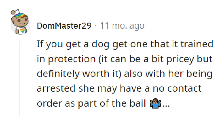 And make sure the dog knows who to keep away