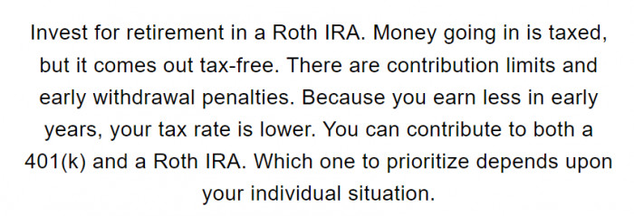 3. Learn what to invest in for your future.