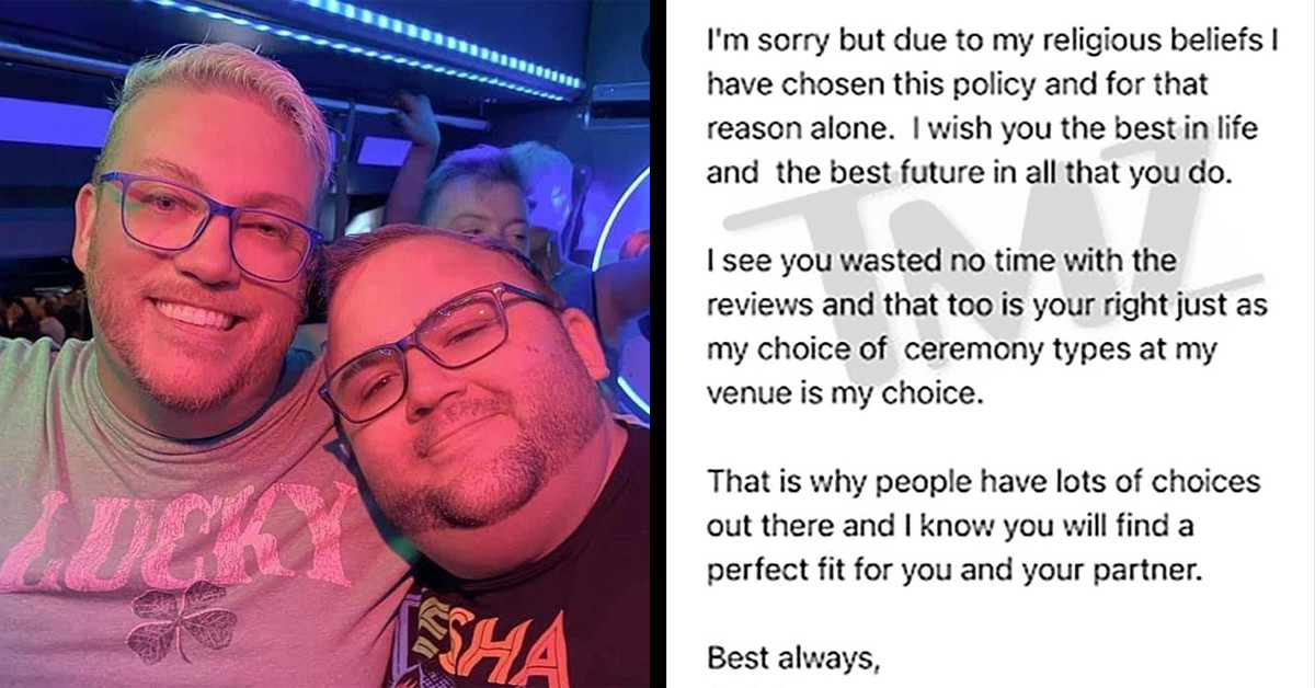 Wedding Venue Rejects Couple Because They're Gay And It Horribly Backfires On Them