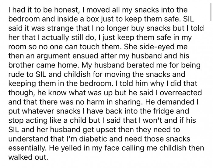 OP’s husband had a weird reaction to what she did.