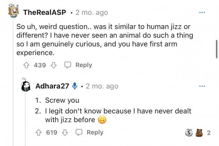 The Reddit commenters are getting a little curious.