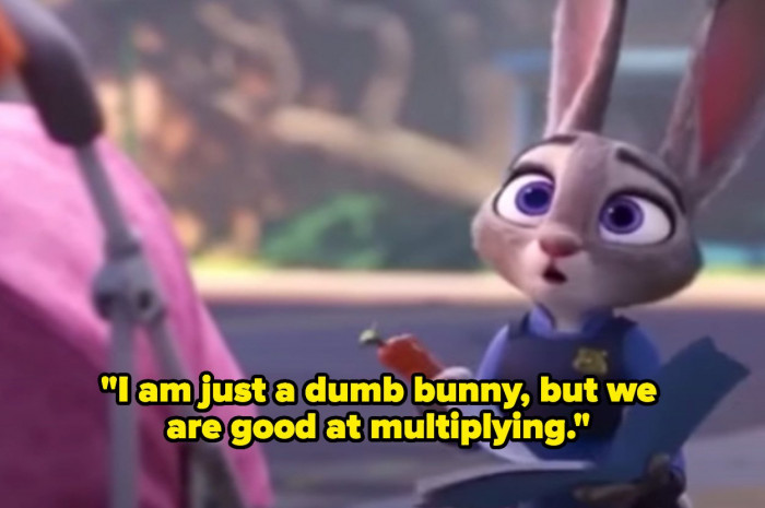 4. Remember the joke which Judy makes in the movie, Zootopia?