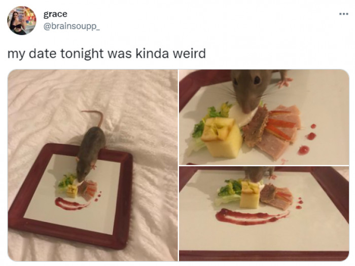 15. “My date tonight was kinda weird.”