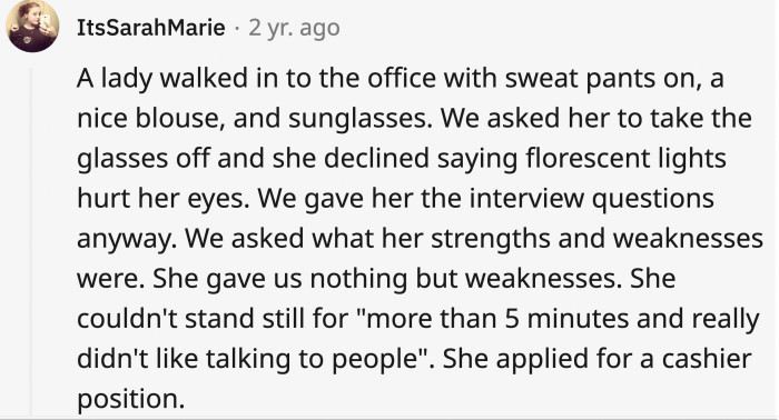 Some of these applicants are really confused about what they’re interviewing for