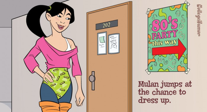 25. Mulan's first adult party!