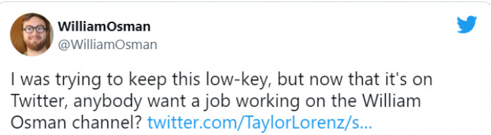 Well, now that it is out in the open, others jump at the opportunity