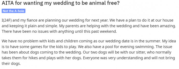 The bride-to-be's original post.