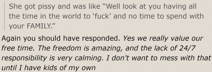 Her kids are not anyone's responsibility.