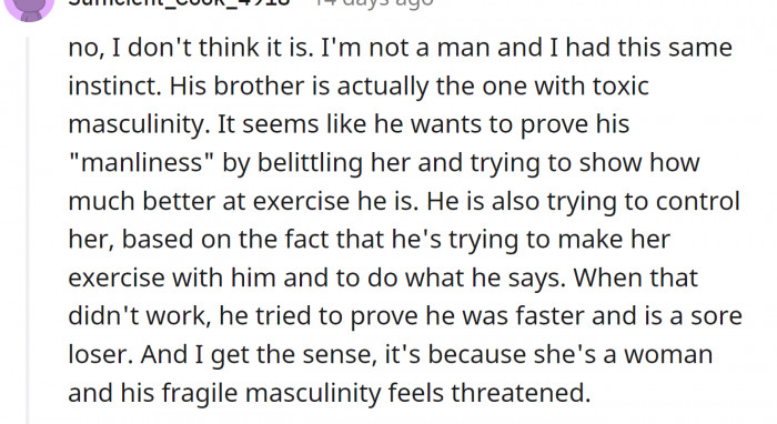 Toxic masculinity it is