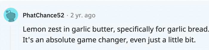 Sprinkle a little magic, a.k.a. lemon zest, on your garlic bread