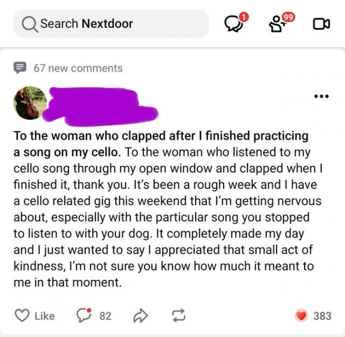 6. That clap certainly means the world