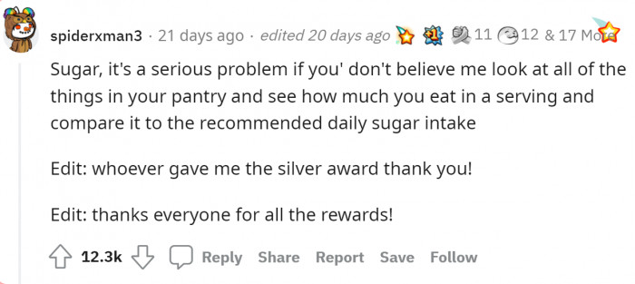 17. A lot of sweet talk