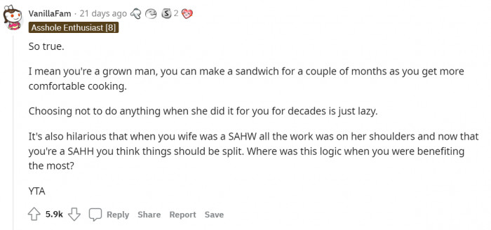 Lazy is the best word to describe this man.