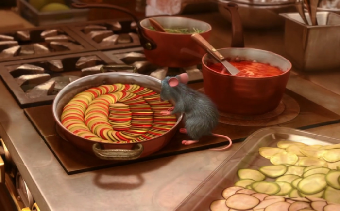 2. Ratatouille made by Remy in Ratatouille 