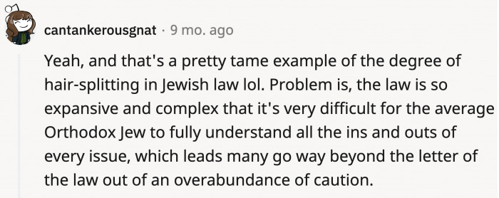 The laws are too expansive and complex to be fully understood, so sometimes, like the lady, some become overly cautious.