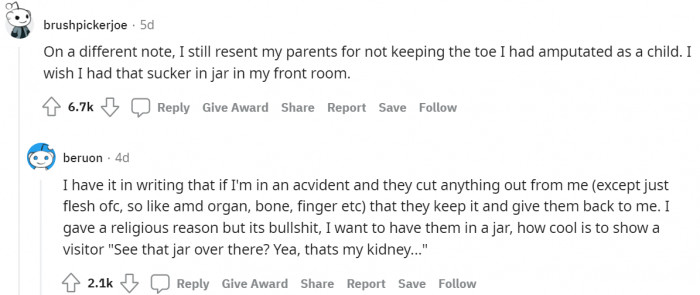 #4 Jar of body parts.