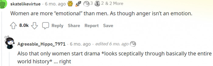 Of course, anger is an emotion