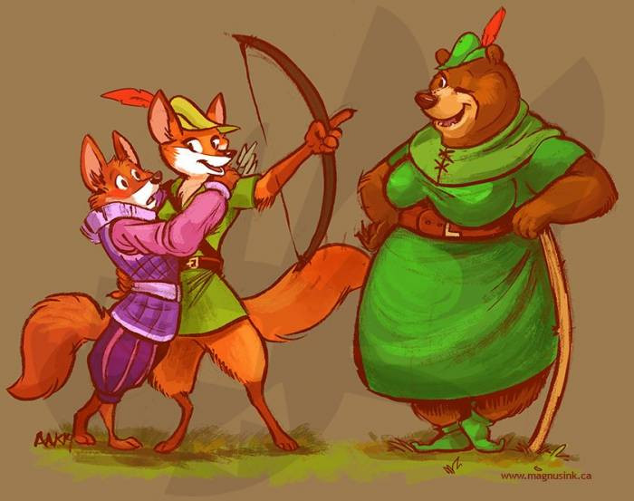 7. Disney's Robin Hood by weremagnus