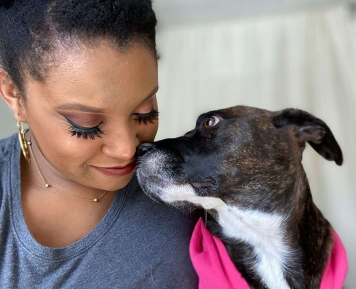 Ginnie with Her New Mom