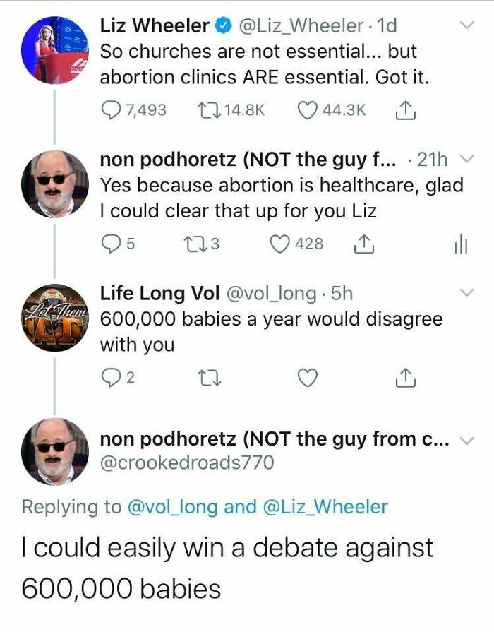 She got shut down so hard it's hilarious