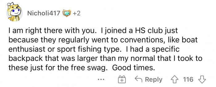 You know you won't use any of the free stuff, but you still get it anyway.