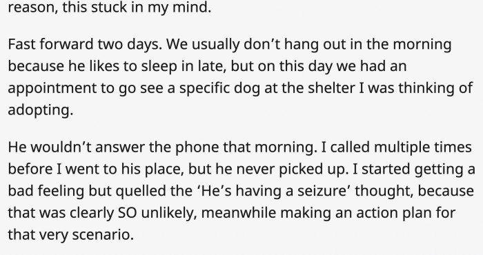 OP had already been overthinking, and the additional silence from the boyfriend pushed it overboard