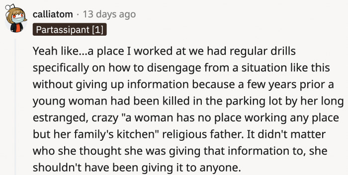 These protocols should always be in place before something can even happen and should be strictly implemented