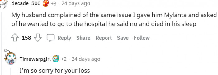 9. I'm so sorry for your loss too
