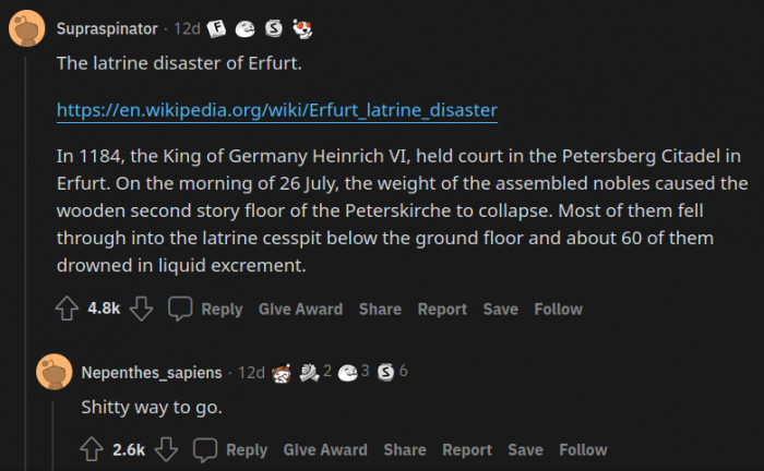 6. Poop always makes for great history