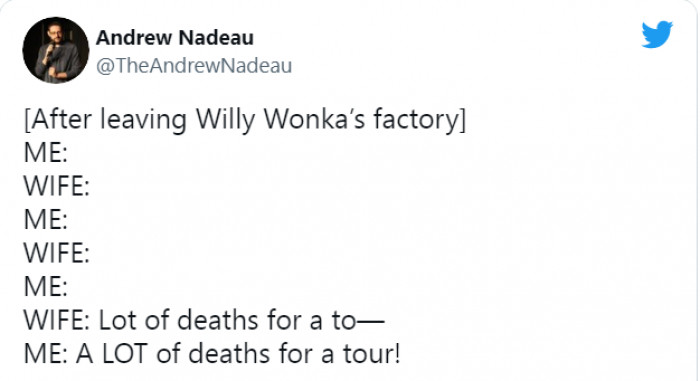 8. Leaving Willy Wonka's factory...
