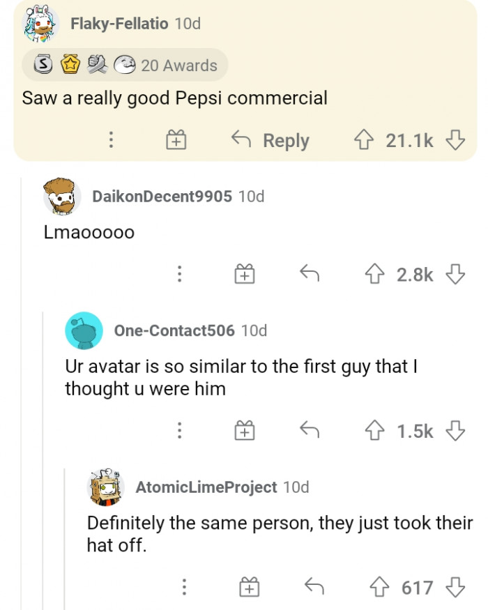 #3 Because of a Commercial