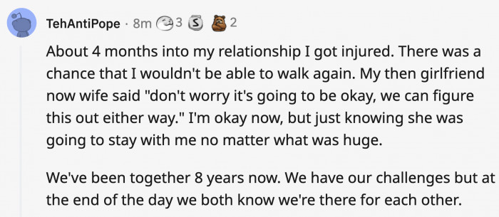 7. The girlfriend who's literally there every step of the way