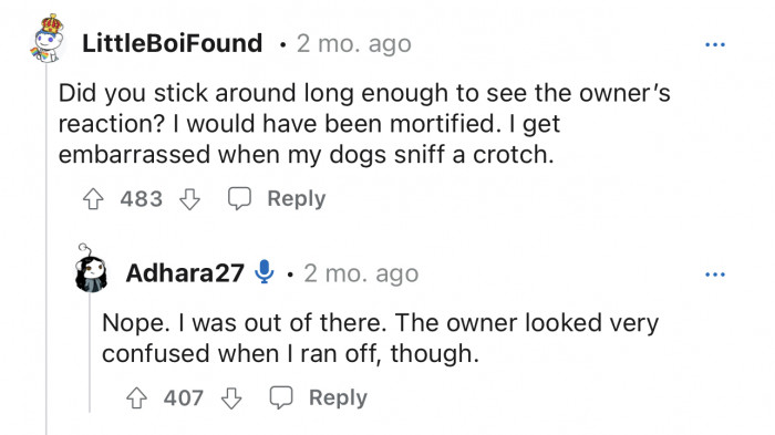 OP was out of there, and we don't blame them.