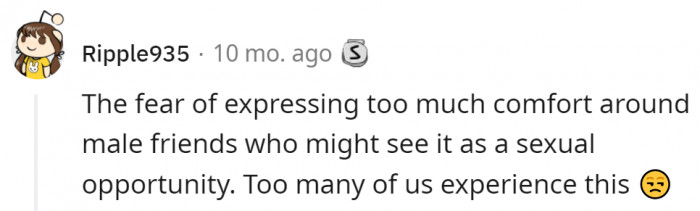 Seriously, we're all not trying to get laid for Pete's sake