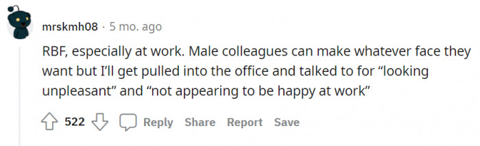 Tbh, girls can pull off a better RBF than guys