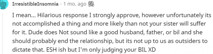 6. I strongly approve of the hilarious response