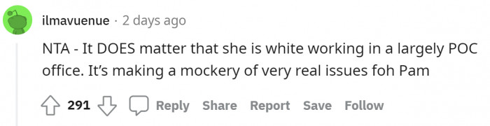 White female problems, smh!