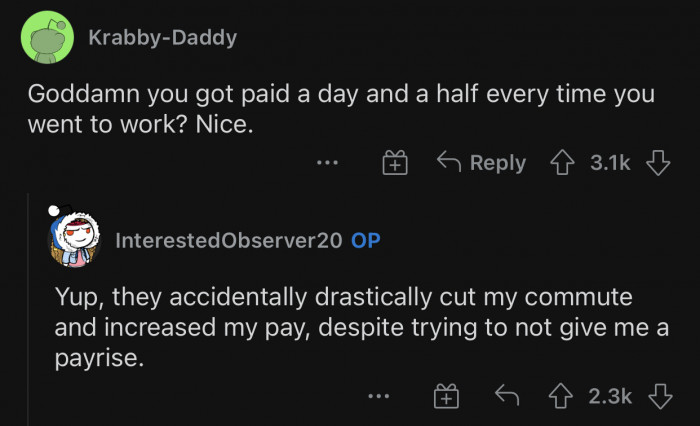 They could've given him a smaller raise and gotten away with it, but their malice led to this.