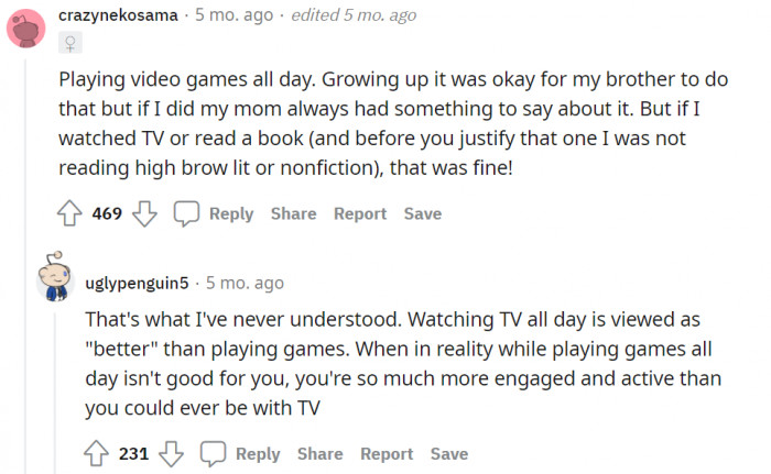 Some guys have fragile egos; they can't stand the thought of some girl beating them