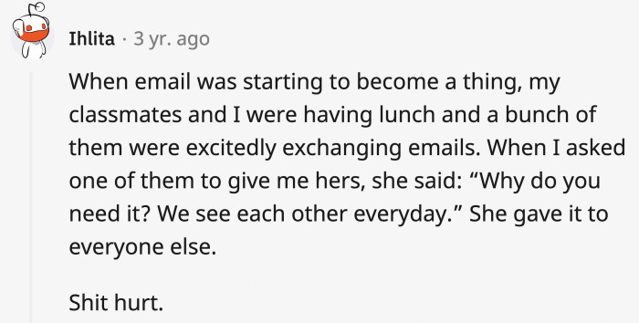 It’s a poor excuse not to include OP in the group