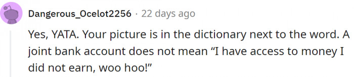 True. The problem is not even about the money, but about actions.