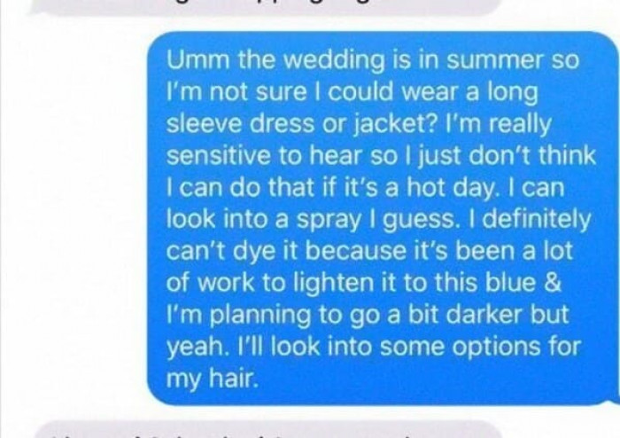 2. Okay, So Here We Go.. If you're a bride-to-be, listen to those close to you; it's important to give audience to people's opinions, whether you agree with them or not. 