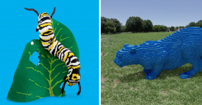Fascinating Sculptures of Wild Animals Made Of Lego Bricks Will Blow You Away