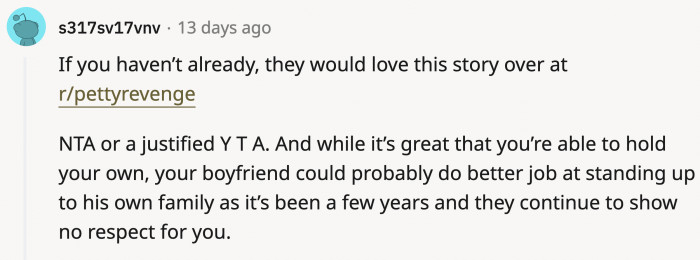 If OP cares to share the post in another subreddit, it'll probably make a lot of people's day.