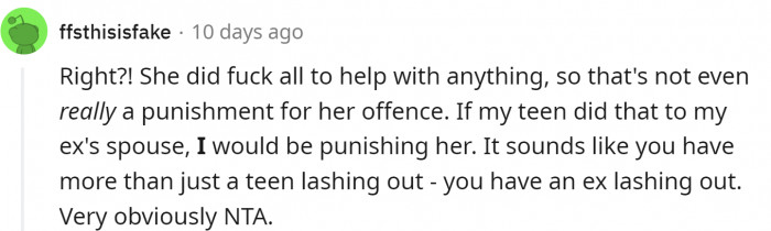 Not really a punishment...