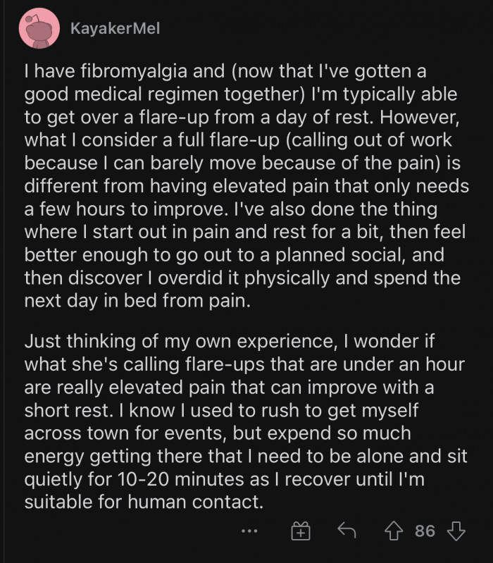 It's not a full flare-up.