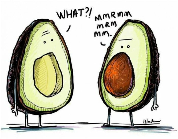 Its sad that one part of Avocado cannot Avo-conversation!