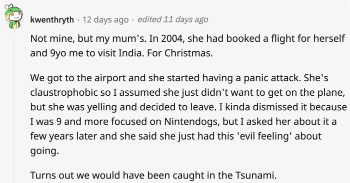 Once you keep listening to your gut feeling, it becomes easier to distinguish it from normal paranoia