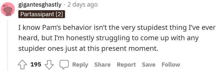 You will not be able to come up with anything more stupid, ever!