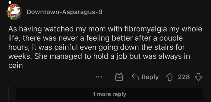 People with fibromyalgia are always in pain.